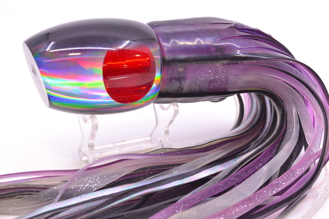 Crane Lures Silver Rainbow Dark Purple Back Rudy 12" 10.5oz Skirted New Pre-Owned GZE