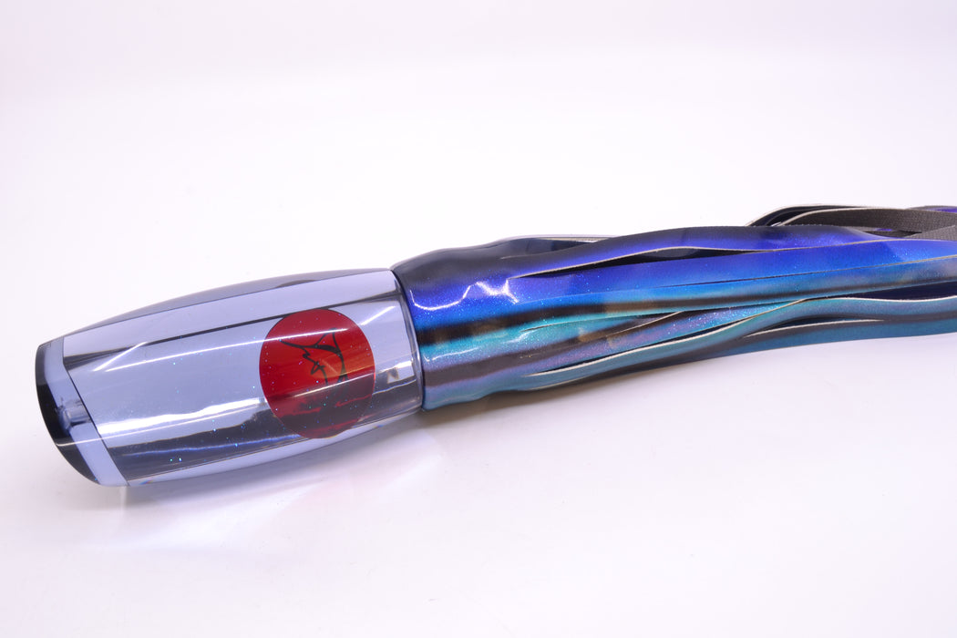 Bonze Lures Smoke Mirrored Red Eyes Violator 14" 14.6oz Fire Tailz Vinyl Skipjack