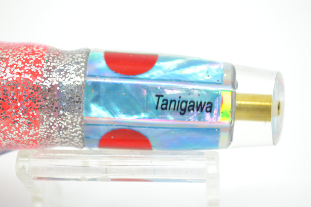 Tanigawa Lures Blue MOP Red Eyes Small Slant 7" 4oz Skirted Blue-Silver-Pink