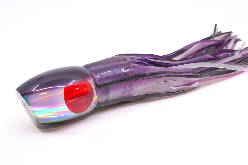 Crane Lures Silver Rainbow Dark Purple Back Rudy 12" 10.5oz Skirted New Pre-Owned GZE