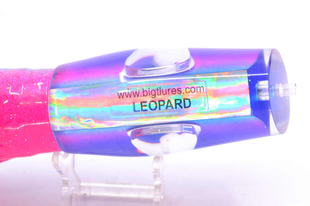 Big T Lures Blue-Pink-Silver Rainbow Leopard 12" 10.7oz Skirted Blue-Pink GZE