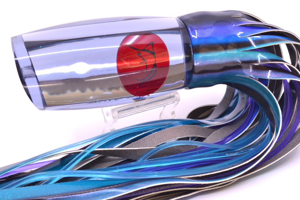 Bonze Lures Smoke Mirrored Red Eyes Violator 14" 14.6oz Fire Tailz Vinyl Skipjack