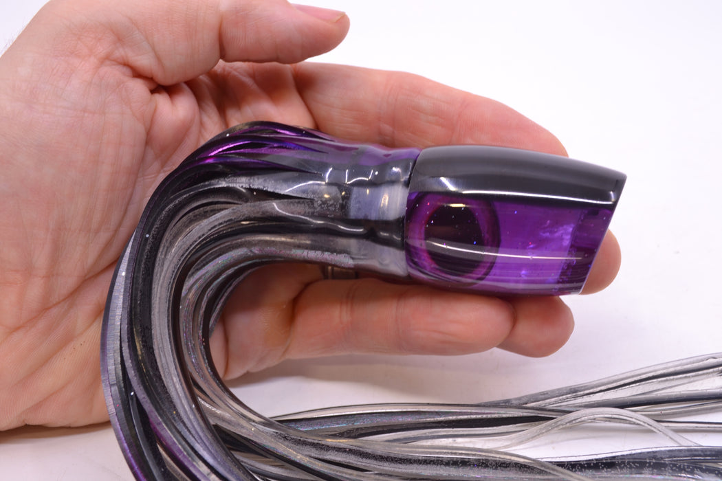 Marlin Magic Purple MOP Black Back Taxi Eyes Small Ruckus 9" 5oz Skirted Skipjack GZE