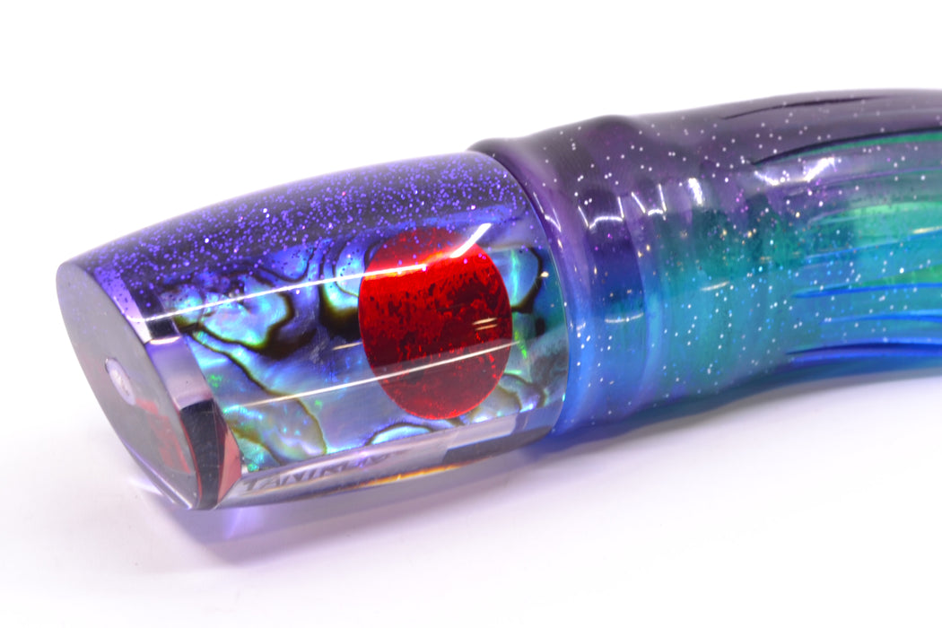TANTRUM Lures Paua Shell Purple Back Red Eyes Small Bandit 7" 2.8oz Skirted Purple-Blue GZE