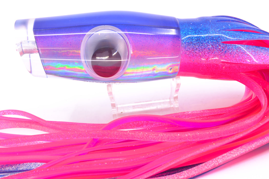 Big T Lures Blue-Pink-Silver Rainbow Leopard 12" 10.7oz Skirted Blue-Pink GZE