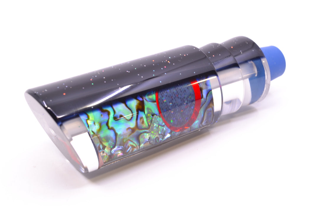 TANTRUM Lures Abalone Shell Black Back Black-Red Eyes Large Tube 12" 5.8oz