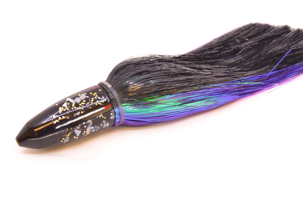 Crampton Baits Black S&P Black Tip Bullet 7" 4.5oz Strobez Black-Purple