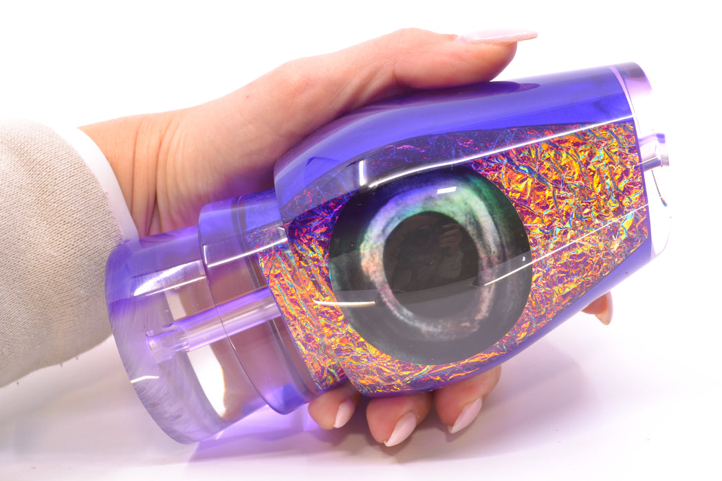 Moyes Lures Pink-Orange-Purple Dichro Purple Back Taxi Eyes Sumo Teaser 22oz GZE