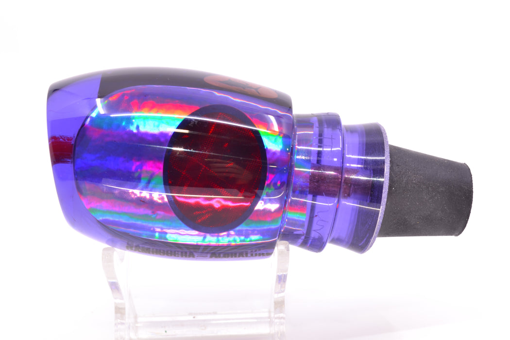 Aloha Lures Purple Rainbow Black Back Red Eyes Bamboocha 12" 6.7oz