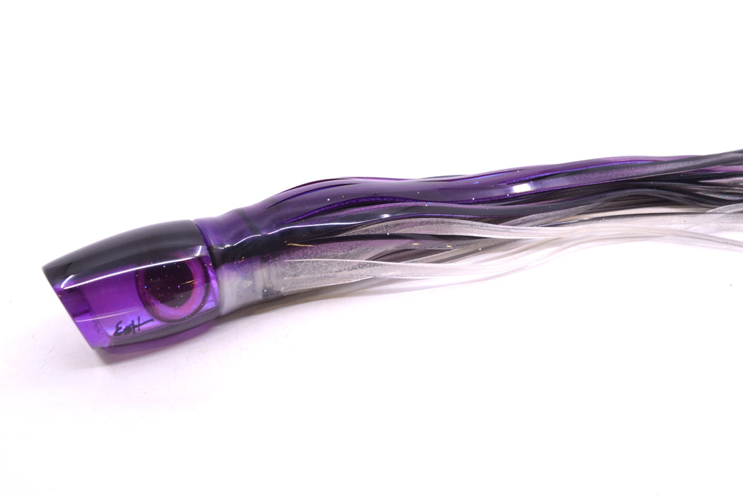 Marlin Magic Purple MOP Black Back Taxi Eyes Small Ruckus 9" 5oz Skirted Skipjack GZE