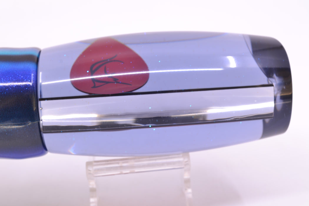Bonze Lures Smoke Mirrored Red Eyes Violator 14" 14.6oz Fire Tailz Vinyl Skipjack