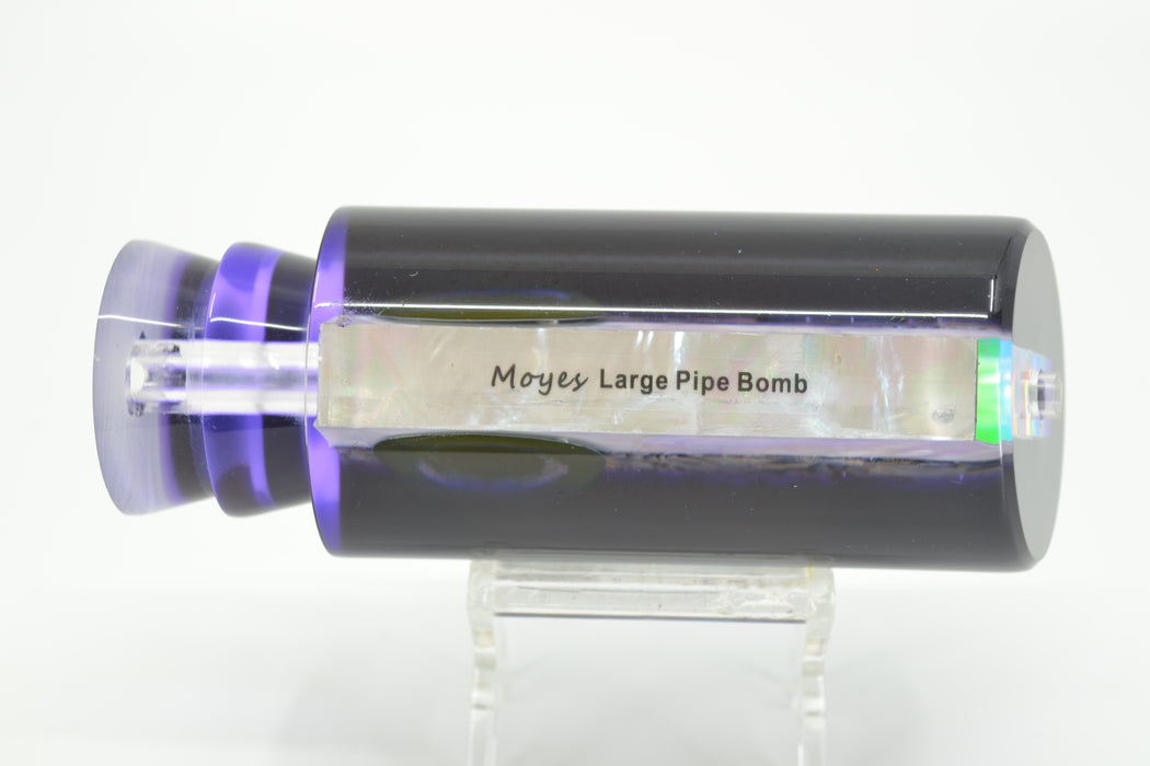 Moyes Lures Paua-Awabi Pearl Black-Purple Back Large Pipe Bomb 14" 8.5oz