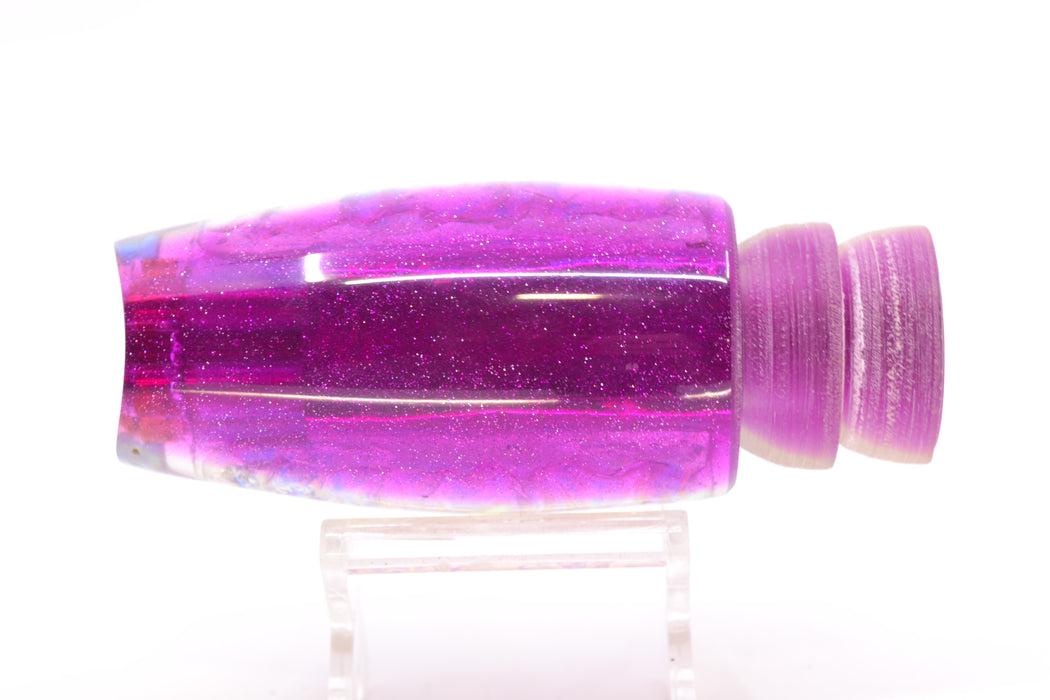 Coggin Lures Ice Rainbow Dichro Purple Back 4-Hole Lightweight Copalure Scoop 12" 5oz