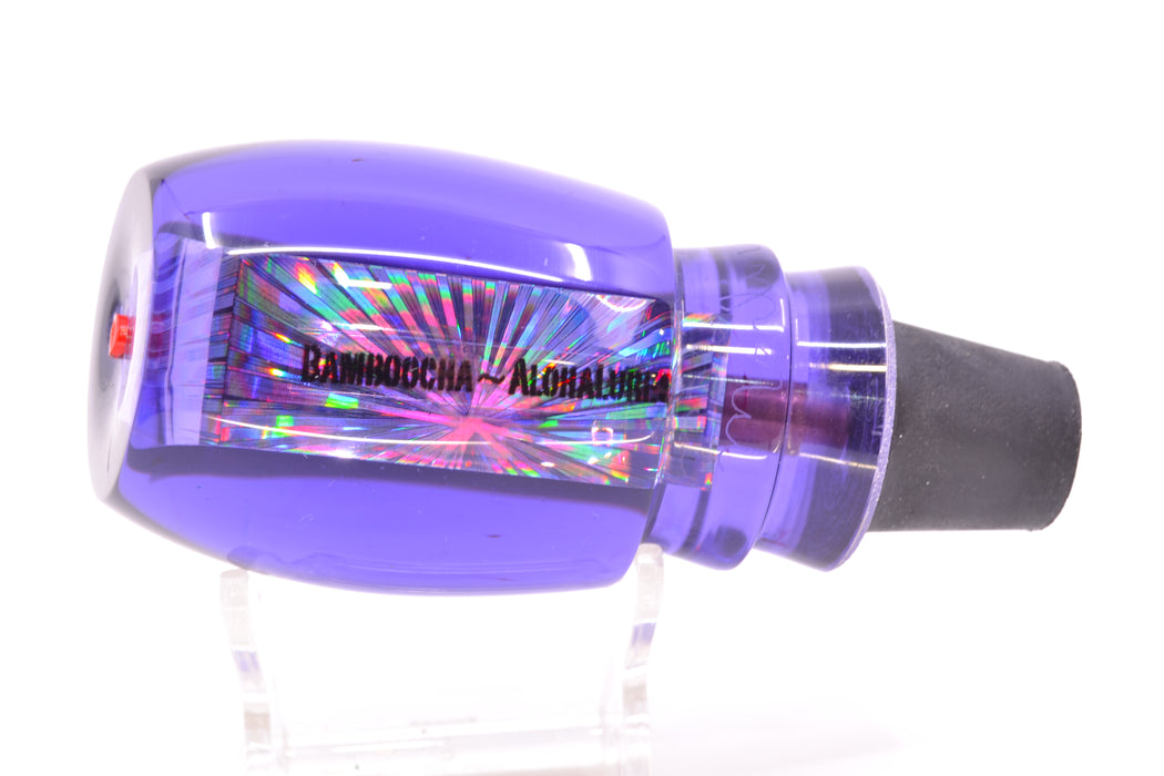 Aloha Lures Purple Rainbow Black Back Red Eyes Bamboocha 12" 6.7oz