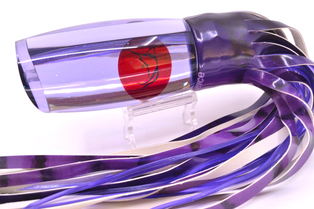 Bonze Lures Purple Mirrored Red Eyes Violator 14" 14.6oz Fire Tailz Vinyl Grape Juice