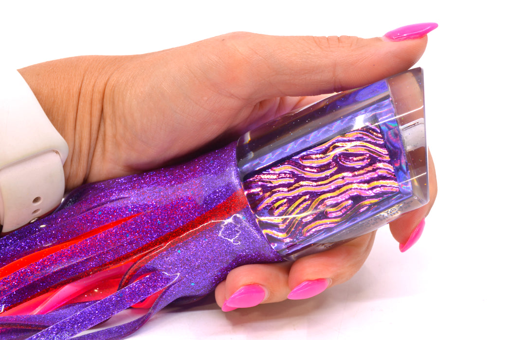 Marlin Magic Purple-Pink Lava Ruckus 12" 11.3oz Skirted Purple/Orange-Pink GZE