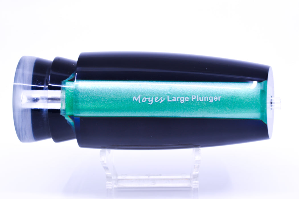 Moyes Lures Clear Mirrored Black Back No Eyes Large Plunger 14" 8.2oz