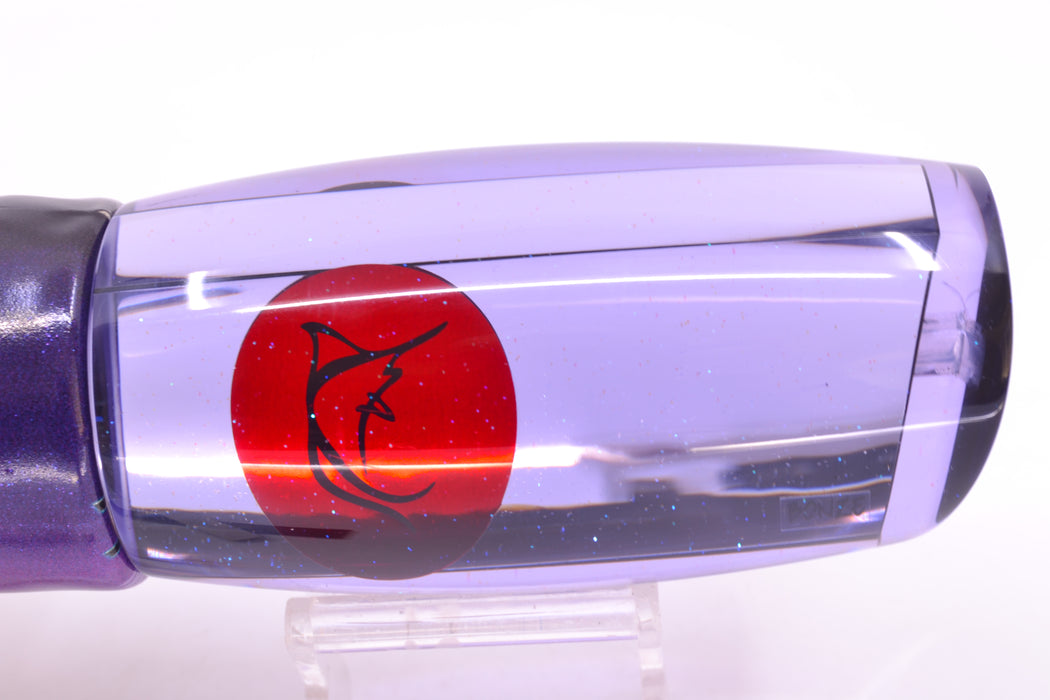 Bonze Lures Purple Mirrored Red Eyes Violator 14" 14.6oz Fire Tailz Vinyl Grape Juice