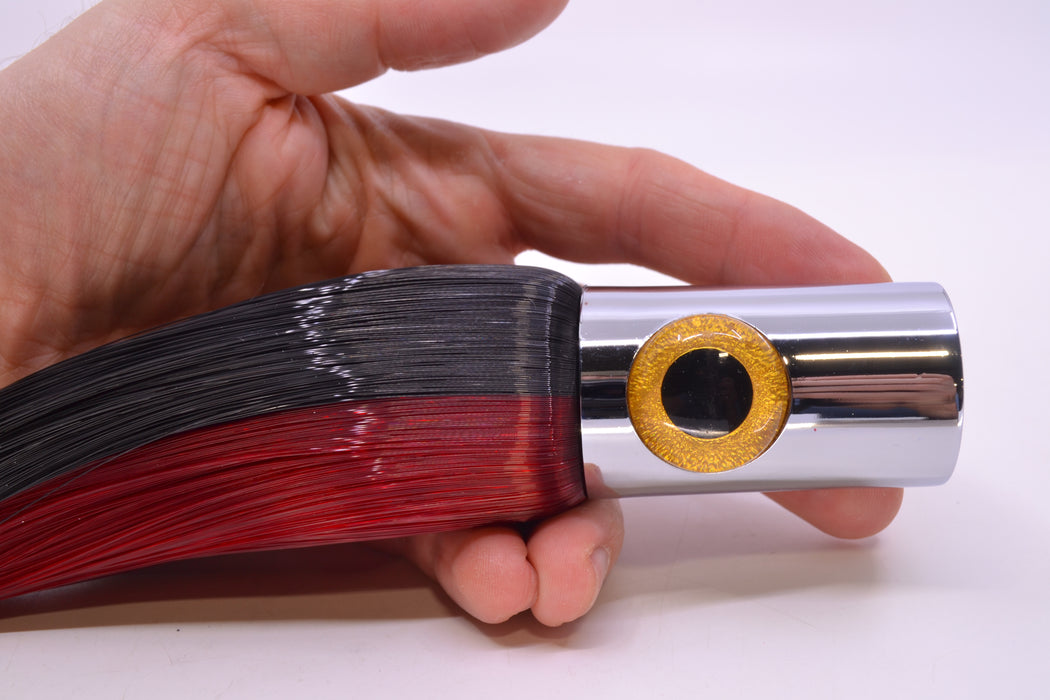 Iland Lures Black-Red Hair Chrome Head Iland Express 10.5" 3oz EX220-RD/BK