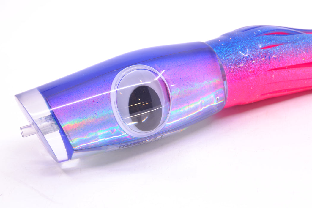 Big T Lures Blue-Pink-Silver Rainbow Leopard 12" 10.7oz Skirted Blue-Pink GZE