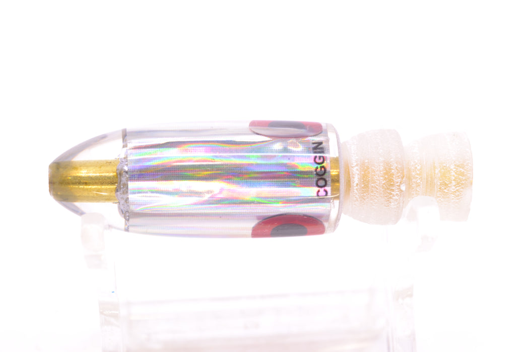 Coggin Lures Rainbow Stripes Black-Red Eyes Peanut Dart 4.5" 1.2oz GZE