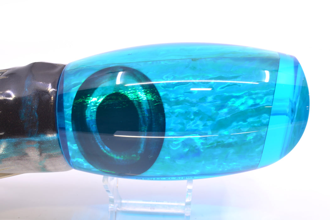 Moyes Lures Ice Blue Awabi Taxi Eyes XL Argus Teaser 25.5oz FT Vinyl Blue Drip