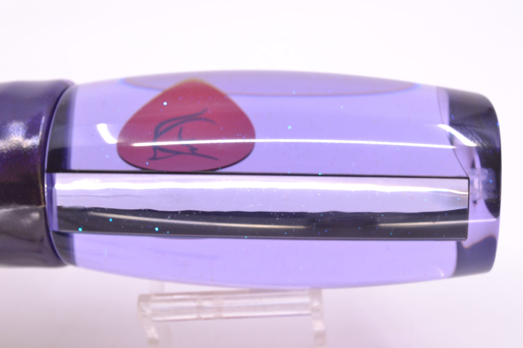 Bonze Lures Purple Mirrored Red Eyes Violator 14" 14.6oz Fire Tailz Vinyl Grape Juice