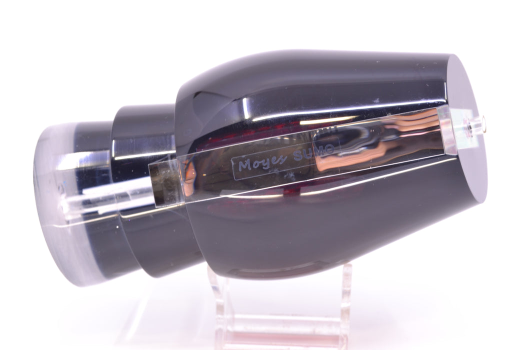 Moyes Lures Clear Mirrored Black Back Red Eyes Sumo Teaser 22oz