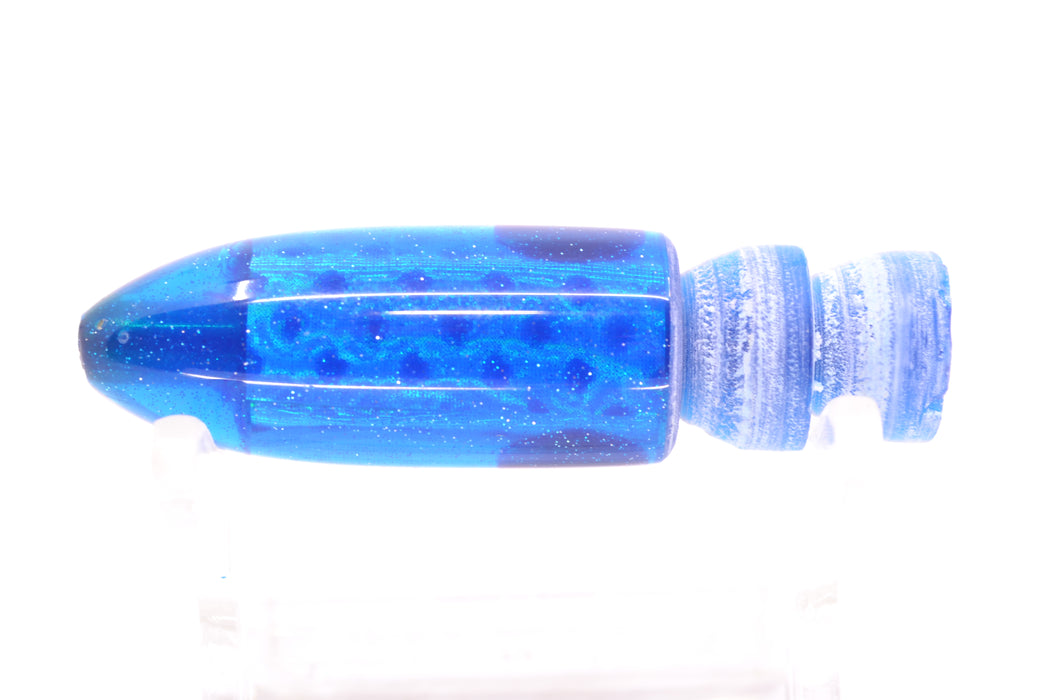 Coggin Lures Silver Rainbow Scale Blue Back Black-Red Eyes Peanut Dart 4.5" 1.2oz GZE