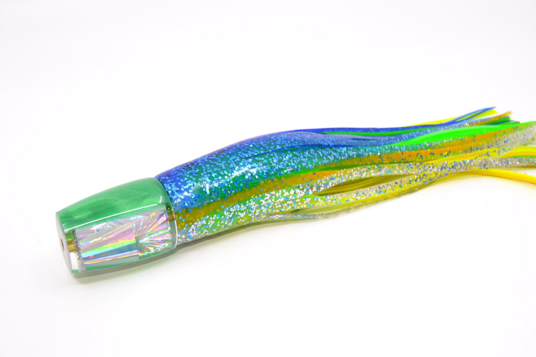 Koya Lures Silver Starburst Green Pearl Back JP 511 9" 4oz Skirted Blue-Green-Chart GZE