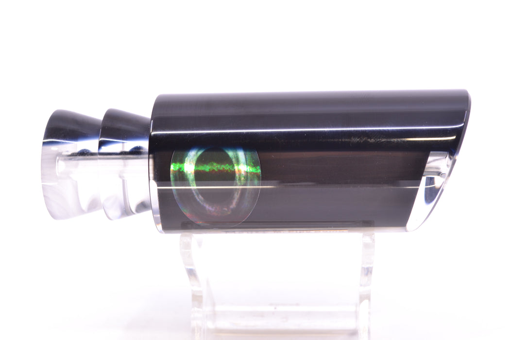 Moyes Lures Black Death Black Pearl Black Back Taxi Eyes Medium Pipe Bomb 12" 4.6oz