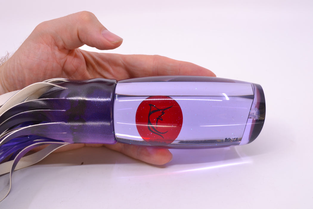 Bonze Lures Purple Mirrored Red Eyes Violator 14" 14.6oz Fire Tailz Vinyl Grape Juice