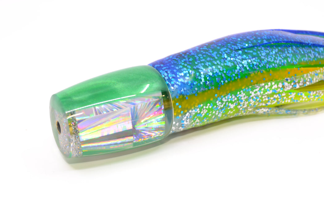 Koya Lures Silver Starburst Green Pearl Back JP 511 9" 4oz Skirted Blue-Green-Chart GZE