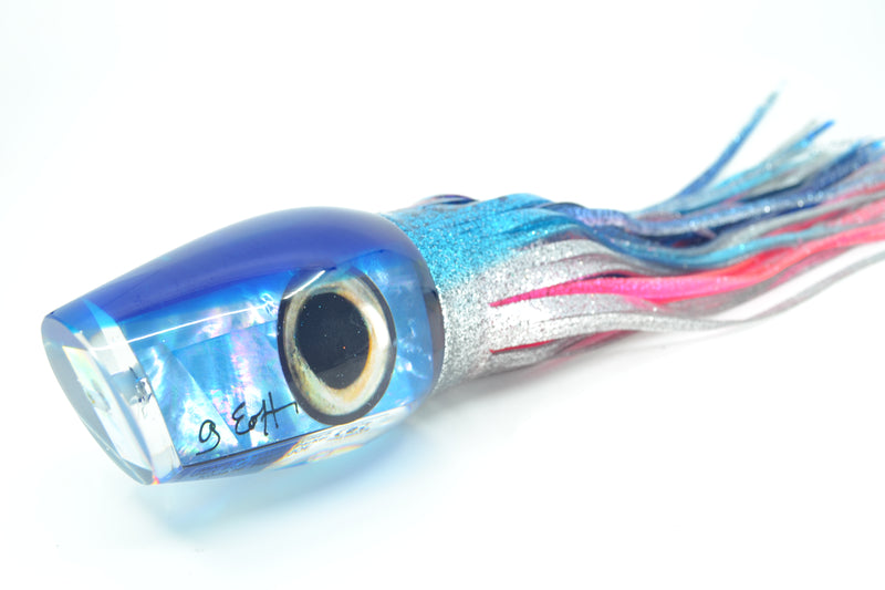 Marlin Magic Blue MOP Blue Back Taxi Eyes Papa Joe 16" 19oz Skirted Blue-Silver-Pink