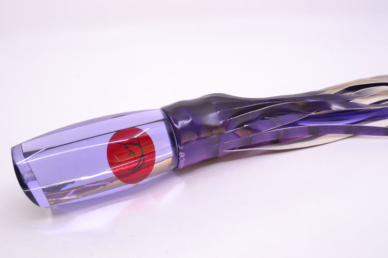 Bonze Lures Purple Mirrored Red Eyes Violator 14" 14.6oz Fire Tailz Vinyl Grape Juice