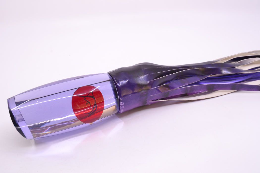 Bonze Lures Purple Mirrored Red Eyes Violator 14" 14.6oz Fire Tailz Vinyl Grape Juice