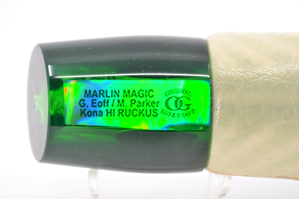 Marlin Magic Green MOP Black Back Taxi Eyes Ruckus 12" 9oz ALV Vinyl Green Mackerel