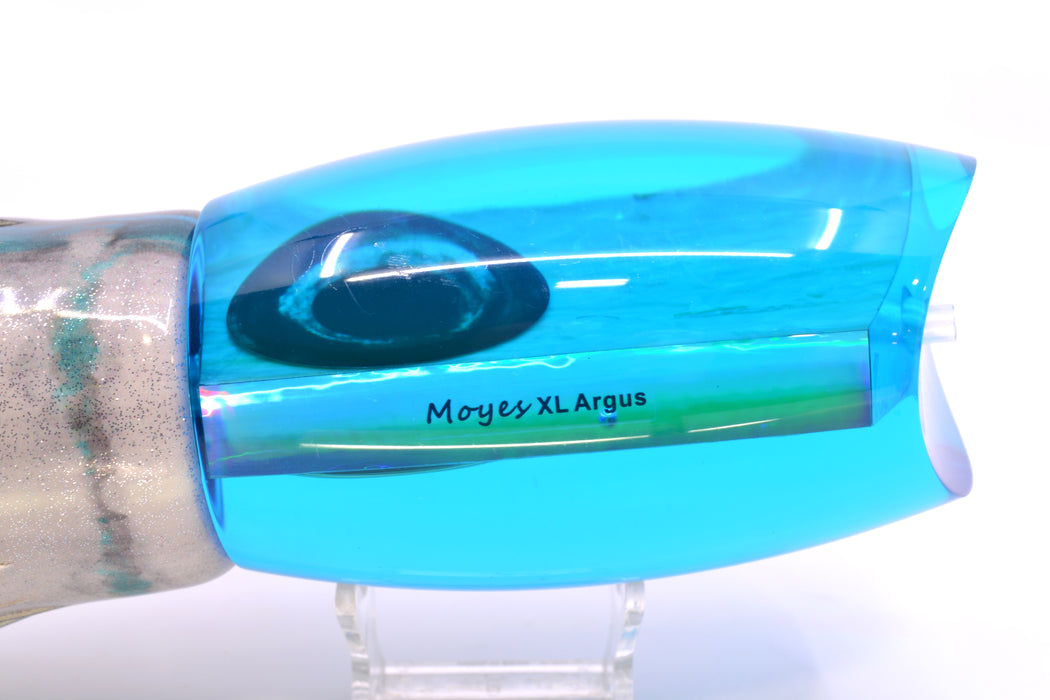 Moyes Lures Ice Blue Awabi Taxi Eyes XL Argus Teaser 25.5oz FT Vinyl Blue Drip