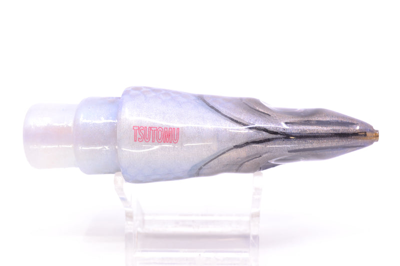 Tsutomu Lures Silver Dot Blue Back Non-Jetted Kona Dragon 9"+ 6.4oz