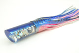 Marlin Magic Lures White Abalone Blue Back Doll Eyes Large Tube 12" 8oz Skirted Blue-Pink
