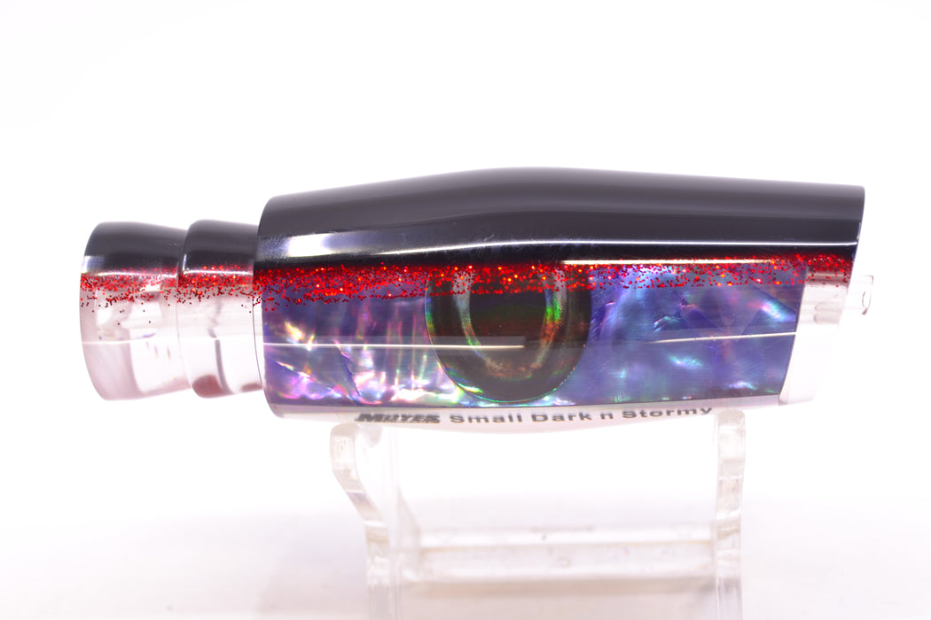 Moyes Lures Rainbow MOP Black-Red Back Taxi Eyes Small Dark-N-Stormy 9" 2.6oz