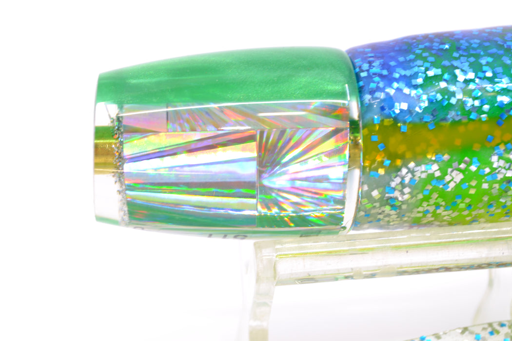 Koya Lures Silver Starburst Green Pearl Back JP 511 9" 4oz Skirted Blue-Green-Chart GZE