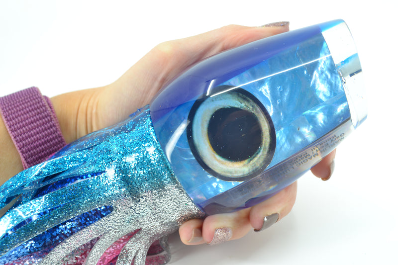 Marlin Magic Blue MOP Blue Back Taxi Eyes Papa Joe 16" 19oz Skirted Blue-Silver-Pink