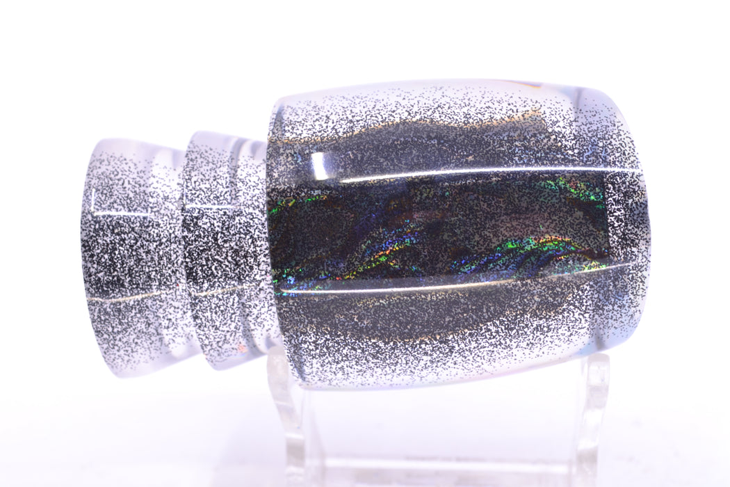 Moyes Lures Paua Shell Black Speckled Back Taxi Eyes Bushmaster 12" 5.5oz