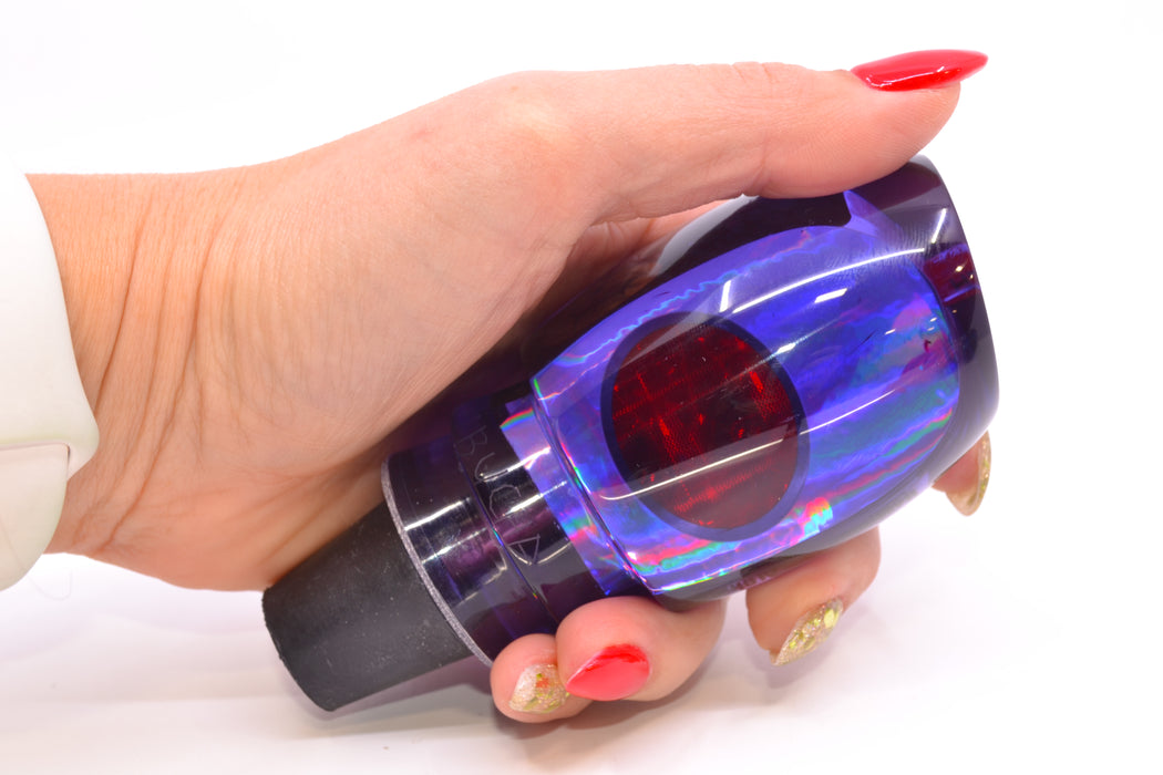 Aloha Lures Purple Rainbow Black Back Red Eyes Bamboocha 12" 6.7oz