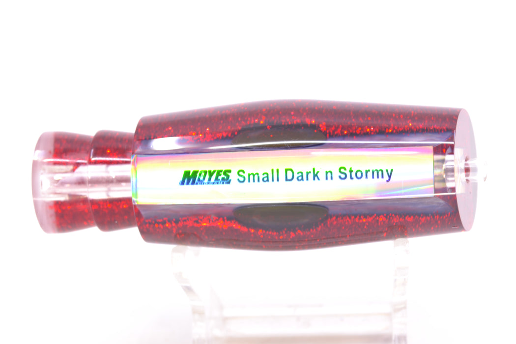 Moyes Lures Rainbow MOP Black-Red Back Taxi Eyes Small Dark-N-Stormy 9" 2.6oz