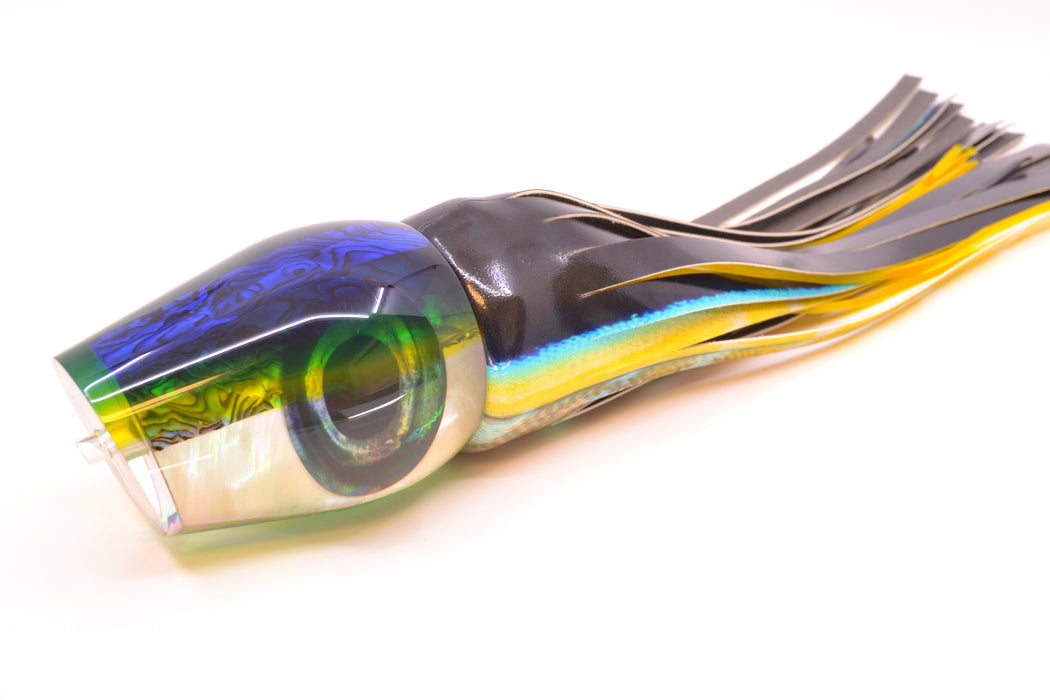 Moyes Lures Yellowfin Paua-MOP Blue-Yellow Back XL Sumo 16" 16.4oz FT Vinyl Yellowfin