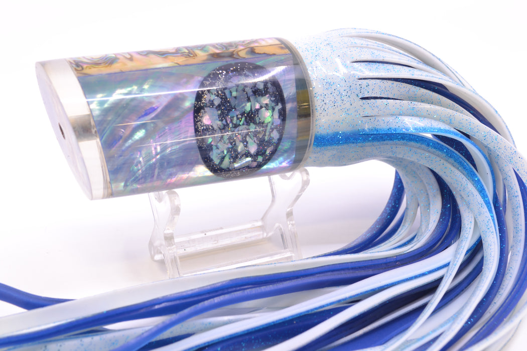 Ohsnap Lures Ice Blue MOP White Abalone Back XL Tube 12" 10oz Skirted New Pre-Owned GZE