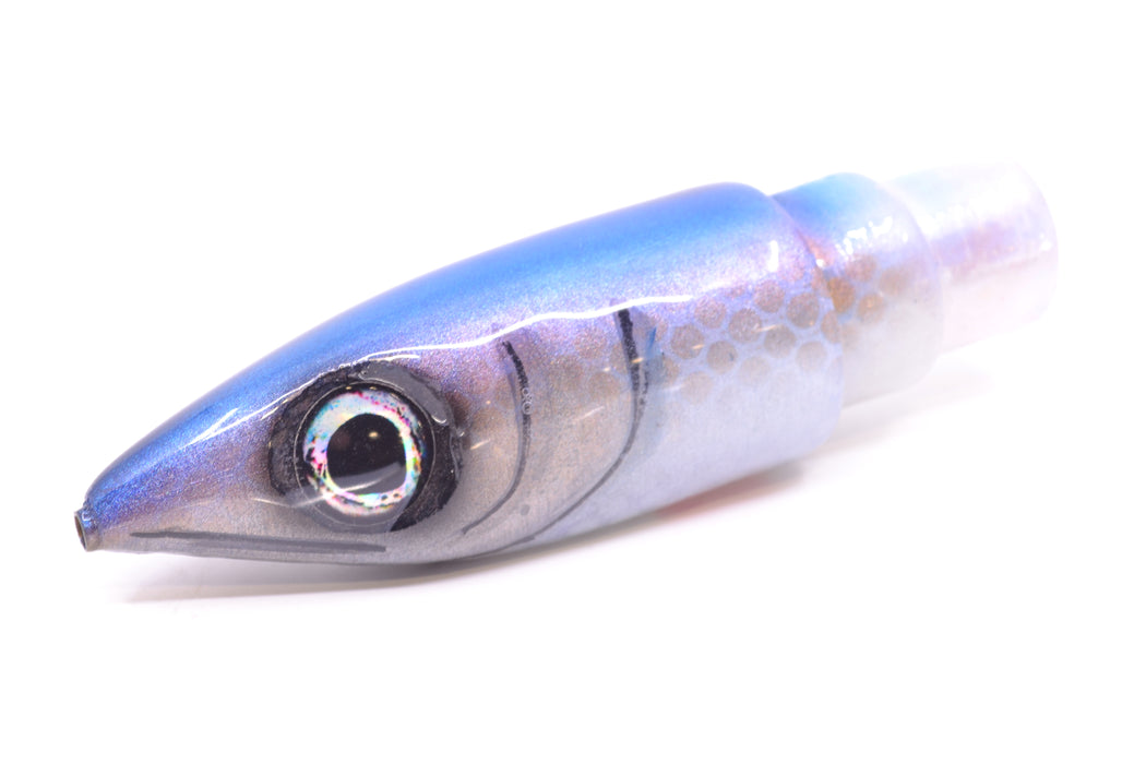 Tsutomu Lures Silver Dot Blue Back Non-Jetted Kona Dragon 9"+ 6.4oz