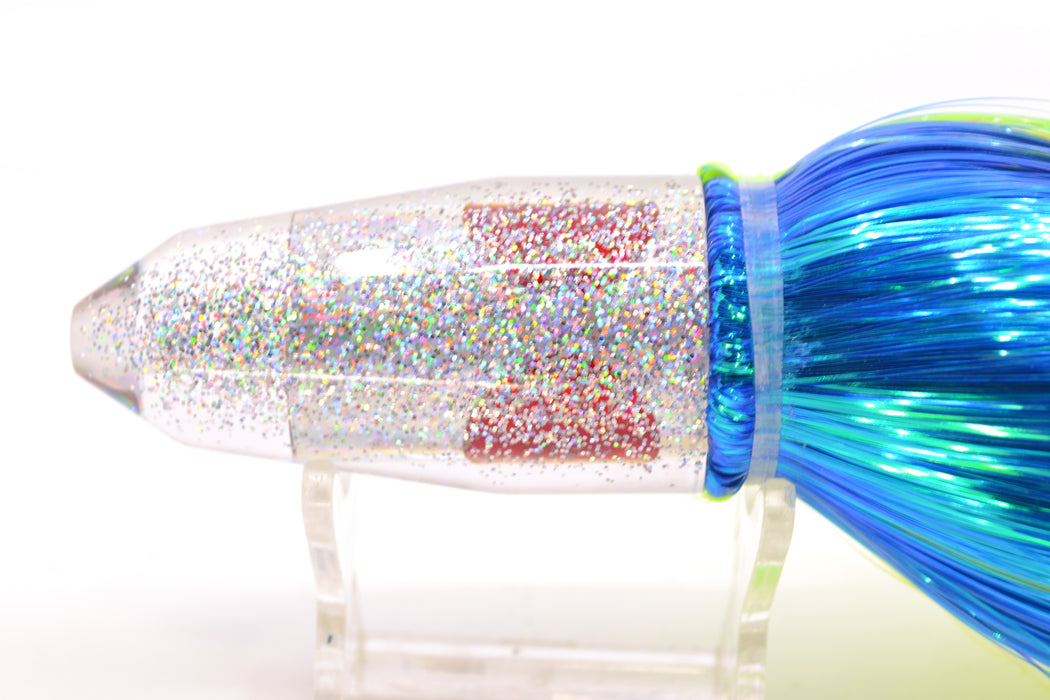 TANTRUM Lures Silver Rainbow Silver Back Medium Bullet 9" 7oz Strobez Royal Blue-Green GZE